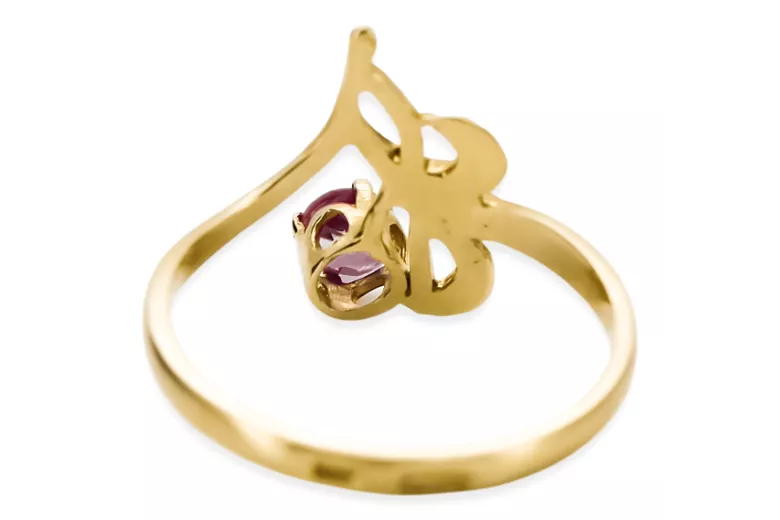  Vintage Rubín 14k žluté zlato vrc095y